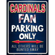 Cardinals Metal Novelty Parking Sign P-216 9" x 12" (P)