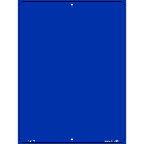 Solid Blue Metal Novelty Parking Sign 9" x 12" (P)