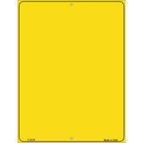 Solid Yellow Metal Novelty Parking Sign 9" x 12" (P)