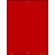 Solid Red Metal Novelty Parking Sign 9" x 12" (P)