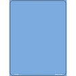 Solid Light Blue Metal Novelty Parking Sign 9" x 12" (P)