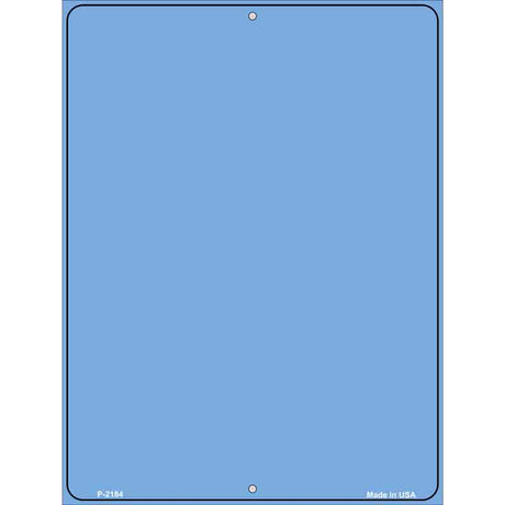 Solid Light Blue Metal Novelty Parking Sign 9" x 12" (P)