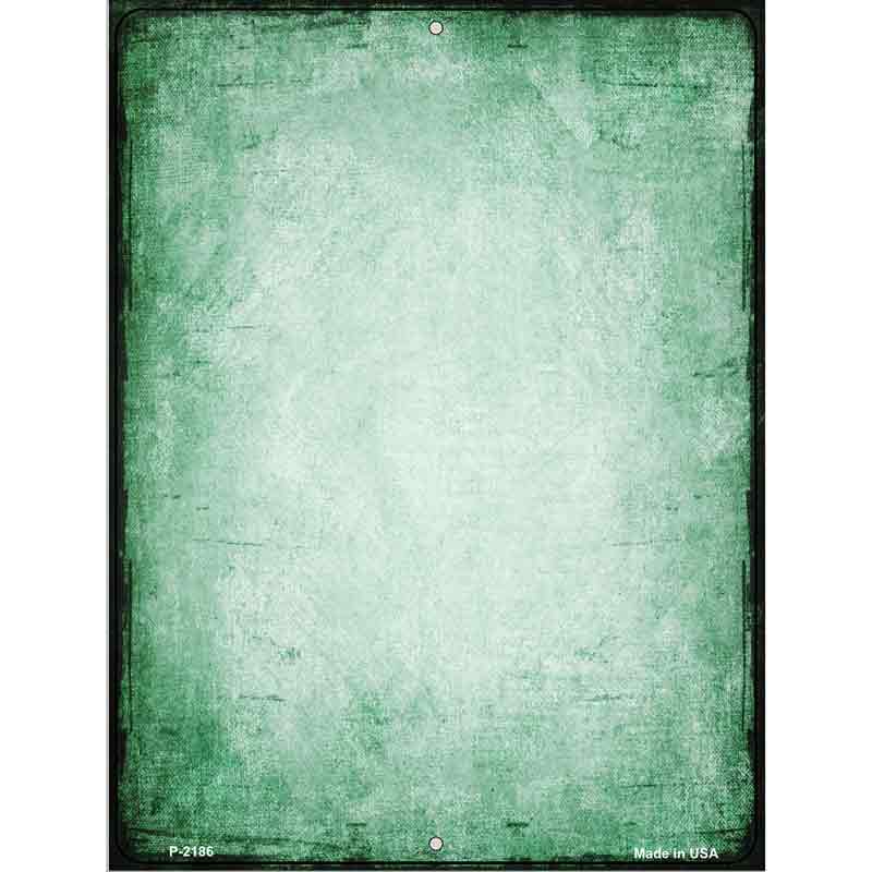 Distressed Green Metal Novelty Parking Sign 9" x 12" (P)