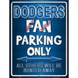 Dodgers Metal Novelty Parking Sign 9" x 12" (P)