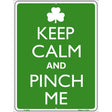 Keep Calm And Pinch Me Metal Novelty Parking Sign 9" x 12" (P)