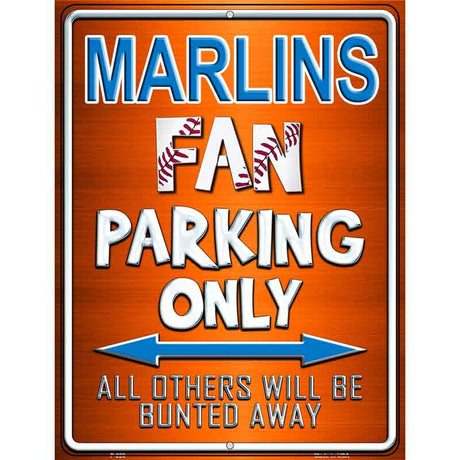 Marlins Metal Novelty Parking Sign 9" x 12" (P)