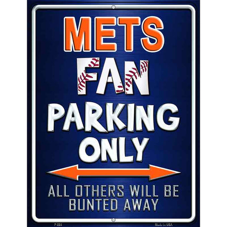 Mets Metal Novelty Parking Sign 9" x 12" (P)