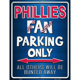 Phillies Metal Novelty Parking Sign 9" x 12" (P)