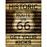 Historic Route 66 Novelty Parking Sign 9" x 12" (P)