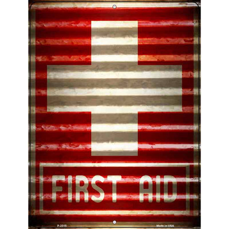 First Aid Novelty Parking Sign 9" x 12" (P)