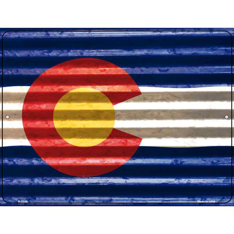 Colorado Flag Novelty Parking Sign 9" x 12" (P)