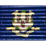 Connecticut Flag Novelty Parking Sign 9" x 12" (P)