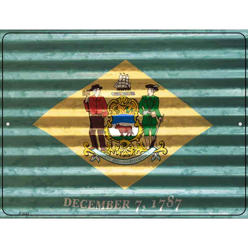 Delaware Flag Novelty Parking Sign 9" x 12" (P)