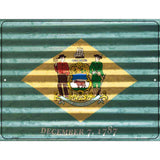 Delaware Flag Novelty Parking Sign 9" x 12" (P)