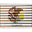 Illinois Flag Novelty Parking Sign 9" x 12" (P)