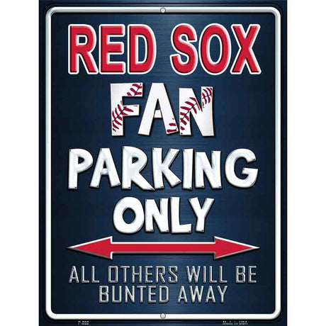 Red Sox Metal Novelty Parking Sign 9" x 12" (P)