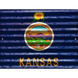 Kansas Flag Novelty Parking Sign 9" x 12" (P)