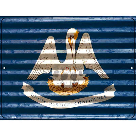 Louisiana Flag Novelty Parking Sign 9" x 12" (P)