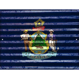 Maine Flag Novelty Parking Sign 9" x 12" (P)