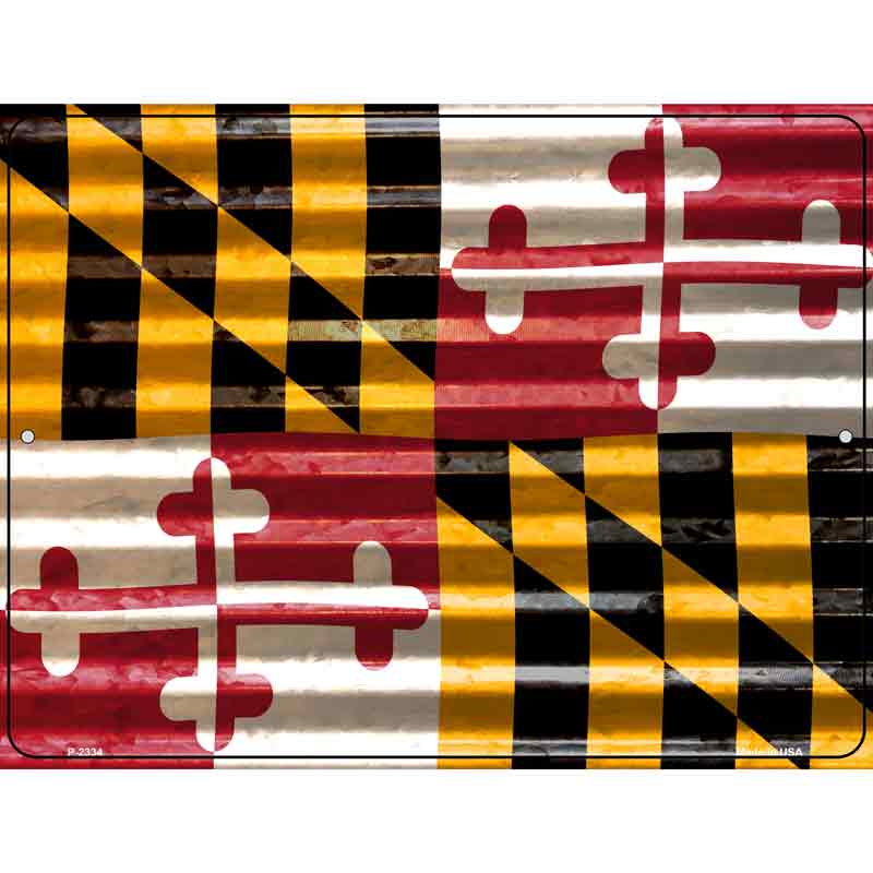 Maryland Flag Novelty Parking Sign 9" x 12" (P)