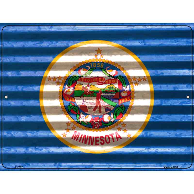 Minnesota Flag Novelty Parking Sign 9" x 12" (P)