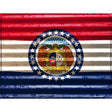 Missouri Flag Novelty Parking Sign 9" x 12" (P)