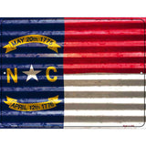 North Carolina Flag Novelty Parking Sign 9" x 12" (P)