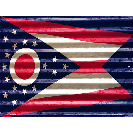 Ohio Flag Novelty Parking Sign 9" x 12" (P)