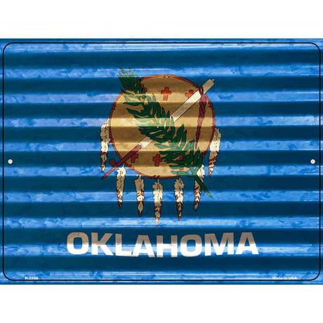 Oklahoma Flag Novelty Parking Sign 9" x 12" (P)