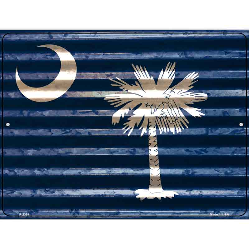 South Carolina Flag Novelty Parking Sign 9" x 12" (P)