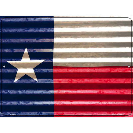 Texas Flag Novelty Parking Sign 9" x 12" (P)