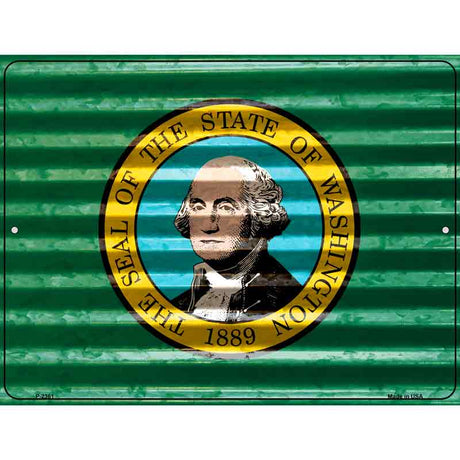 Washington Flag Novelty Parking Sign 9" x 12" (P)