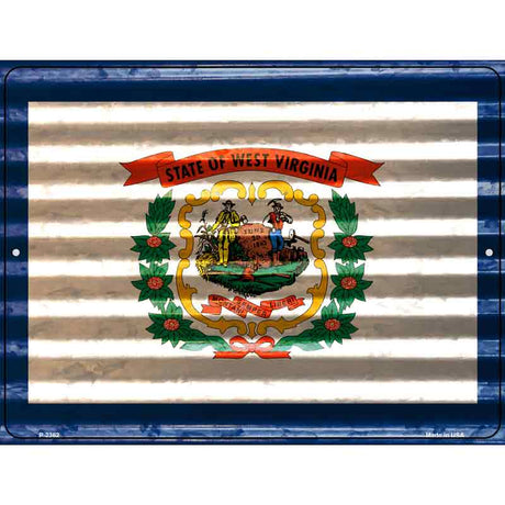 West Virginia Flag Novelty Parking Sign 9" x 12" (P)