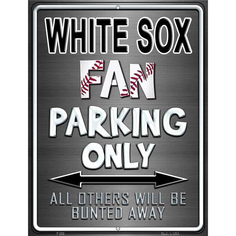 White Sox Metal Novelty Parking Sign 9" x 12" (P)