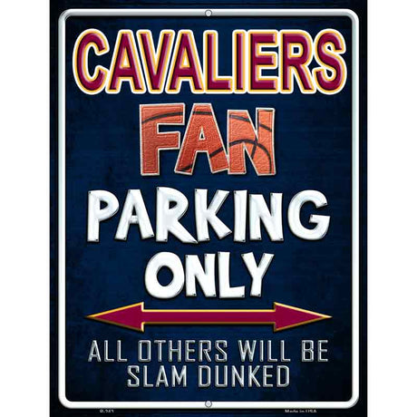 Cavaliers Metal Novelty Parking Sign 9" x 12" (P)