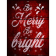 Merry and Bright Red Wholesale Novelty Metal Parking Sign