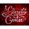 Candy Cane Cutie Novelty Metal Parking Sign 9" x 12" (P)