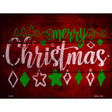 Merry Christmas Novelty Metal Parking Sign 9" x 12" (P)