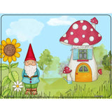 Gnome & Mushroom House Novelty Metal Parking Sign 9" x 12" (P)