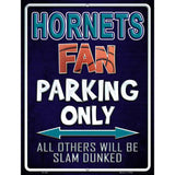 Hornets Metal Novelty Parking Sign 9" x 12" (P)