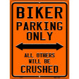 Biking Parking Only Novelty Metal Parking Sign 9" x 12" (P)