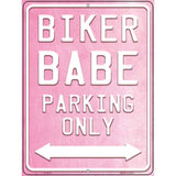 Bike Babe Parking Novelty Metal Parking Sign 9" x 12" (P)