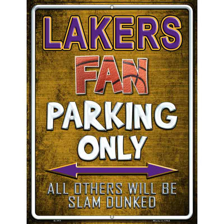 Lakers Metal Novelty Parking Sign 9" x 12" (P)