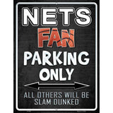 Nets Metal Novelty Parking Sign 9" x 12" (P)