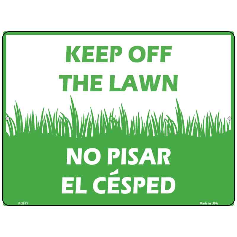 Keep Off The Lawn Novelty Parking Sign 9" x 12" (P)