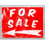 For Sale to the Left Novelty Metal Parking Sign 9" x 12" (P)