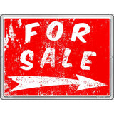 For Sale to the Right Novelty Metal Parking Sign 9" x 12" (P)