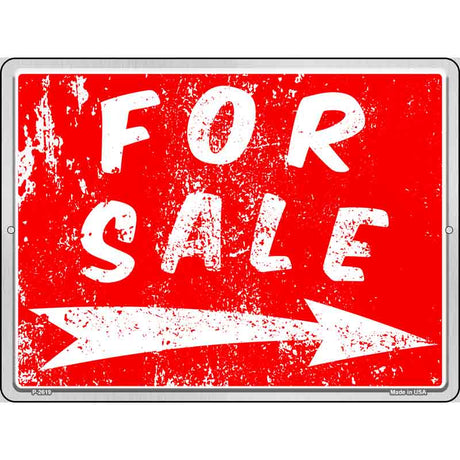 For Sale to the Right Novelty Metal Parking Sign 9" x 12" (P)