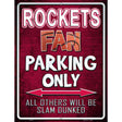 Rockets Metal Novelty Parking Sign 9" x 12" (P)