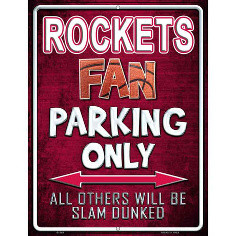 Rockets Metal Novelty Parking Sign 9" x 12" (P)